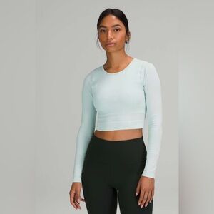 Lululemon Ebb to Street Long Sleeve Sz6 Delicate Mint